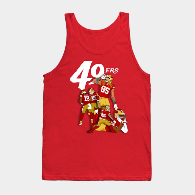 49ers Tank Top by Mic jr